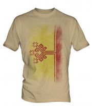 Chuvashia Faded Flag Mens T-Shirt