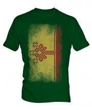 Chuvashia Faded Flag Mens T-Shirt