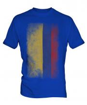 Colombia Faded Flag Mens T-Shirt