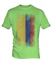 Colombia Faded Flag Mens T-Shirt