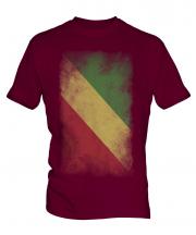 Congo Faded Flag Mens T-Shirt