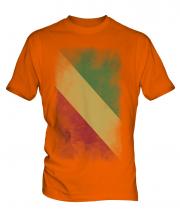 Congo Faded Flag Mens T-Shirt