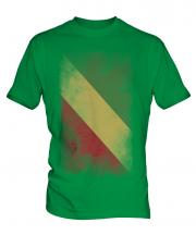 Congo Faded Flag Mens T-Shirt