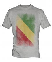 Congo Faded Flag Mens T-Shirt