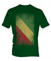 Congo Faded Flag Mens T-Shirt