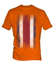 Costa Rica Faded Flag Mens T-Shirt