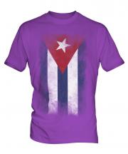 Cuba Faded Flag Mens T-Shirt