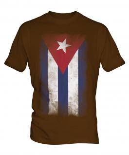 Cuba Faded Flag Mens T-Shirt