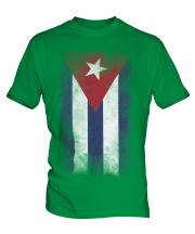 Cuba Faded Flag Mens T-Shirt