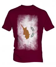 Cyprus Faded Flag Mens T-Shirt
