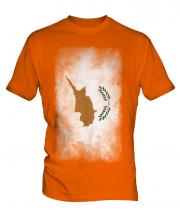 Cyprus Faded Flag Mens T-Shirt