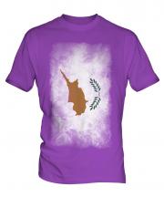 Cyprus Faded Flag Mens T-Shirt