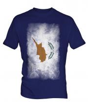 Cyprus Faded Flag Mens T-Shirt