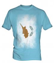Cyprus Faded Flag Mens T-Shirt