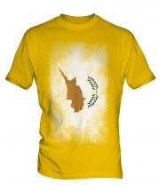 Cyprus Faded Flag Mens T-Shirt