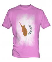 Cyprus Faded Flag Mens T-Shirt