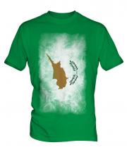 Cyprus Faded Flag Mens T-Shirt