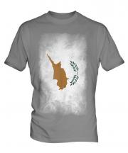Cyprus Faded Flag Mens T-Shirt