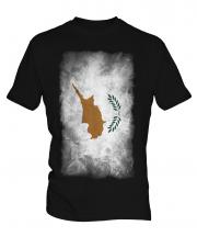 Cyprus Faded Flag Mens T-Shirt
