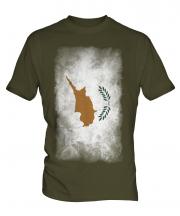 Cyprus Faded Flag Mens T-Shirt