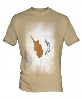Cyprus Faded Flag Mens T-Shirt