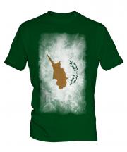 Cyprus Faded Flag Mens T-Shirt