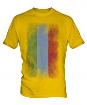 Dagestan Faded Flag Mens T-Shirt