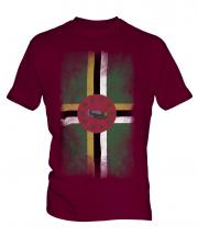 Dominica Faded Flag Mens T-Shirt