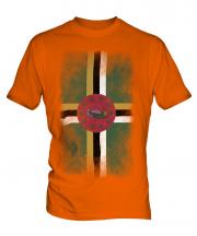 Dominica Faded Flag Mens T-Shirt