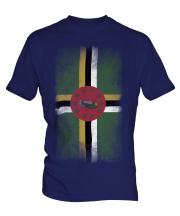 Dominica Faded Flag Mens T-Shirt