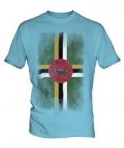 Dominica Faded Flag Mens T-Shirt