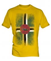 Dominica Faded Flag Mens T-Shirt
