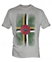 Dominica Faded Flag Mens T-Shirt