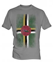 Dominica Faded Flag Mens T-Shirt