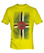 Dominica Faded Flag Mens T-Shirt