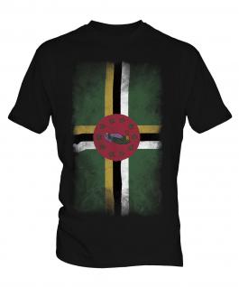 Dominica Faded Flag Mens T-Shirt