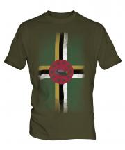 Dominica Faded Flag Mens T-Shirt
