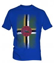 Dominica Faded Flag Mens T-Shirt