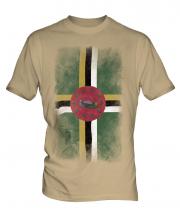 Dominica Faded Flag Mens T-Shirt