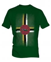 Dominica Faded Flag Mens T-Shirt