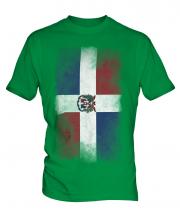Dominican Republic Faded Flag Mens T-Shirt