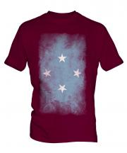 Micronesia Faded Flag Mens T-Shirt
