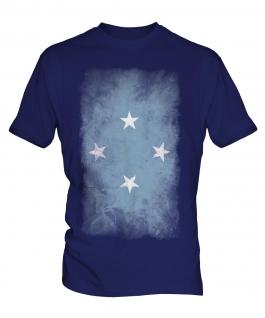 Micronesia Faded Flag Mens T-Shirt