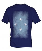 Micronesia Faded Flag Mens T-Shirt