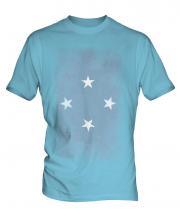 Micronesia Faded Flag Mens T-Shirt