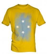 Micronesia Faded Flag Mens T-Shirt