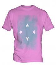 Micronesia Faded Flag Mens T-Shirt