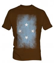 Micronesia Faded Flag Mens T-Shirt