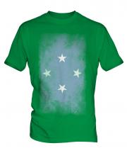 Micronesia Faded Flag Mens T-Shirt
