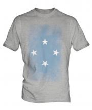 Micronesia Faded Flag Mens T-Shirt